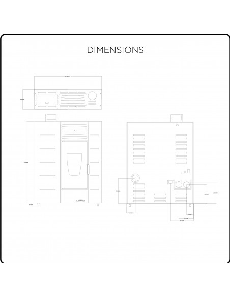Tanko dizajnirana peć na pelete, snage 9 kw