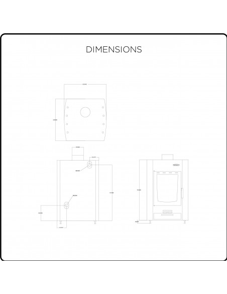 Peć na drva sa sistemom za grijanje vode, Isotta  20 +5 kw