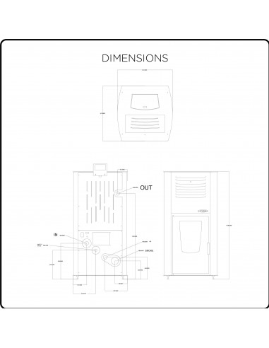 Hidro peć na pelet, snage  23 + 7 kw