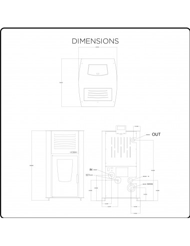 Hidro peć na pelet, snage 21 + 11 kW