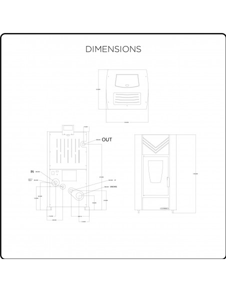 Stufa a pellet idro 10 + 5 kw