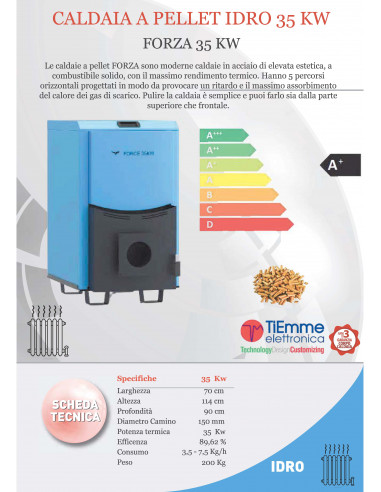 Caldaia a pellet 35 kw
