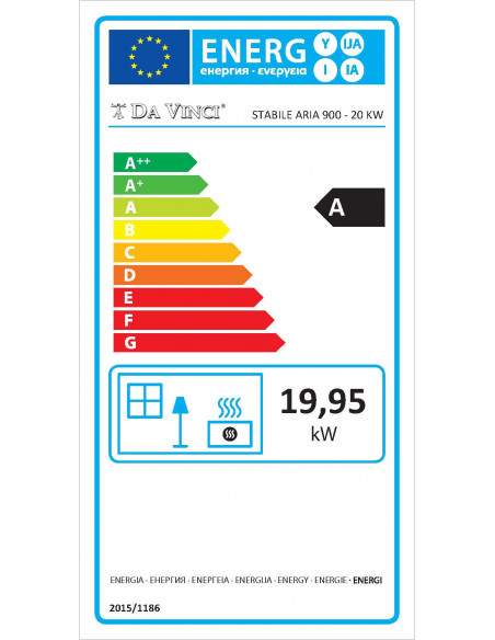 Ventilisani umetak za kamin na drva, snage 20 kW