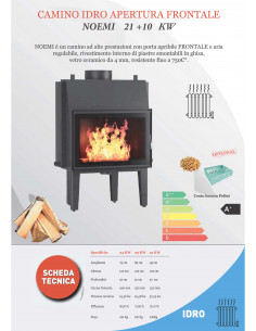 Ubacivi kamin na drva sa hidro sistemom 21 + 10 kW. 2