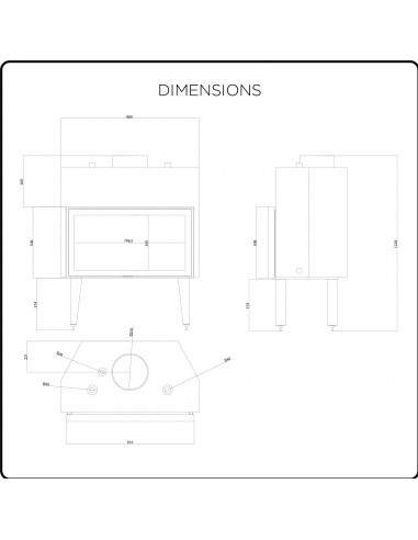 Ubacivi kamin na drva sa hidro sistemom 21 + 10 kW.