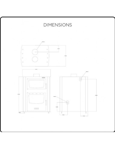 Pec na drva Colibis sa rernom  27 + 8 kw