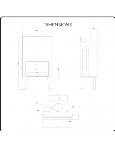 Ubacivi kamin na drva  19 + 10   kw