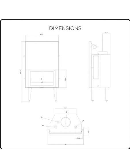 Ubacivi kamin na drva  19 + 10   kw