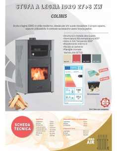 Pec na drva Colibis sa rernom  27 + 8 kw 2