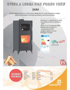 Sporet na drva sa rernom 12 kW 2