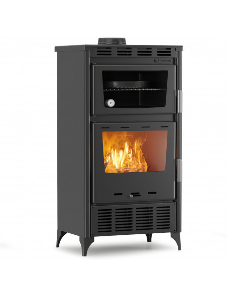 Stufa a legna con forno ventilata 18 kw