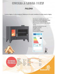 Sporet na drva, snage 12 kW 2