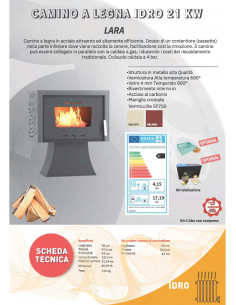 Peć na drva sa sistemom za grijanje vode, snage 17 + 4 kW 2