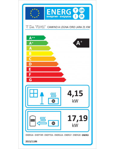 Peć na drva sa sistemom za grijanje vode, snage 17 + 4 kW