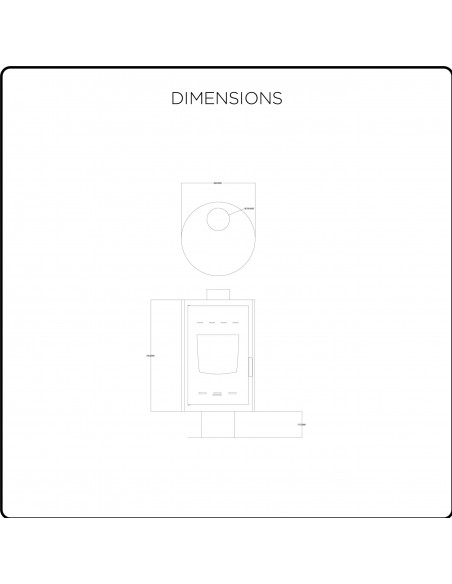 Peć na drva kružnog oblika, snage 12 kW