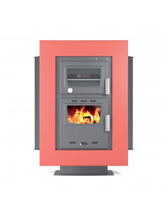 Ugaona peć na drva sa rernom, snage 18 kW